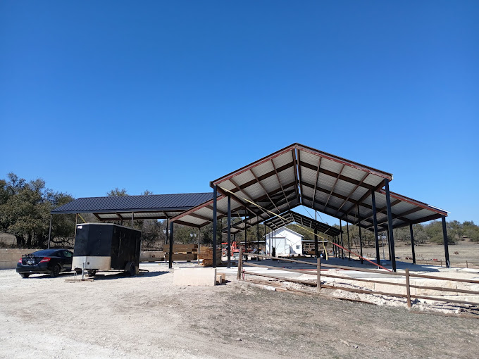 Steel Framed Barn Under Construction