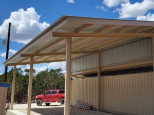 Steel Lean-To Carport