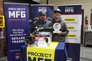 First place winner in the individual welding competition