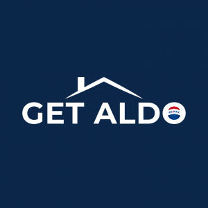 GET ALDO real estate team logo with RE/MAX branding.