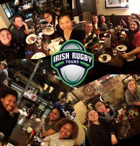 Picture of Virginia WRFC enjoying some fine hospitality during their rugby tour to Ireland