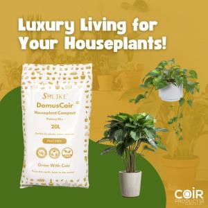DomusCoir®, a new luxury houseplant compost.