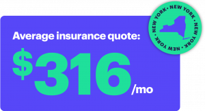 The Average Insurance Quote In New York in 2024 was $316 / month