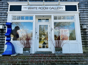 outside, front image of The White Room Gallery in East Hampton New York