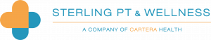 orange and blue company logo