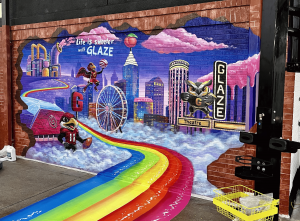 Glaze Car Wash 3D Augmented Reality Mural