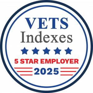 5 Star Employer in the 2025 VETS Indexes Employer Awards