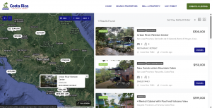 Costa Rica Real Estate for Sale By Owner Map Search