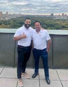AEF founder Mikey Lucas and team member in NYC, pushing to make passive income from U.S. energy projects accessible to everyday investors