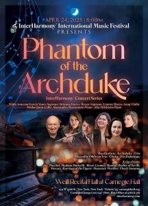 cellist Misha Quint, violinist Lenora Marya-Anop, pianist Alessandro Mazzamuto, soprano Ninfa Azucena Garcia Yanez and mezzo-soprano Brianna Davies, Alla Milchtein on piano