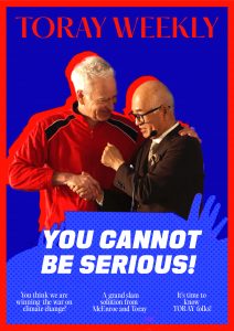 Left: John McEnroe   Right: CEO of Toray, Mitsuo Ohya