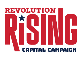 Revolution Academy Pub;lic Charter School Revolution Rising Capital Campaign Logo