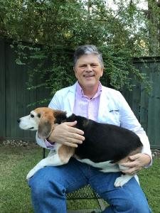 Dr. Jeffrey Perret, at his practice of in home pet euthanasia in New Orleans and surrounding cities