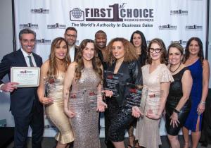 The award-winning team at First Choice Business Brokers Los Angeles celebrates their success at the 2025 National Conference. Pictured from left to right: Aaron Pfeffer, Melanie Smith, Michael Preston, Adrianna Smith, Darrol Mitchell, Lana Hout, Alicia Na