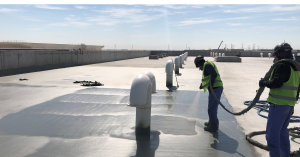 Roof coating with VIPShield system