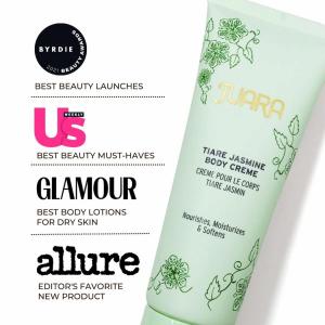 JUARA’s award-winning and best-selling Tiare Jasmine Body Creme is a silky and lightweight body creme that is designed to promote hydration and an overall glow.