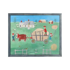 The mixed media on Masonite by Cyril Hirtle (Nova Scotia, 1918-2003), titled A Day on the Farm, was a true sleeper, selling for more than five times the $5,000 high estimate (CA$27,140).