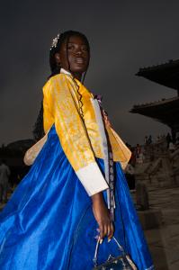▲Julia Eyenga from France, Gyeongbokgung Palace, Seoul - <HANBOK>   HA MANSEOK