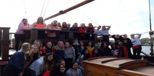 Strathcona High School Rugby Team visit Dunbrody Famine Ship on their Rugby Tour to Ireland