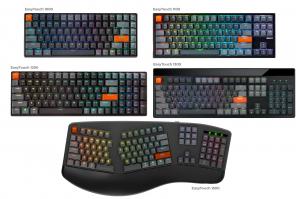 Adesso EasyTouch Customizable Mechanical Keyboard Line featuring customizable keys, LED backlight, swappable keycaps and switches and more.