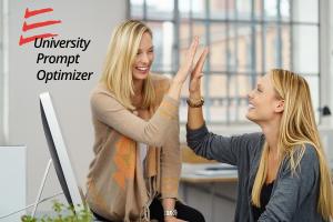 ESource Prompt Optimizer - Two Women Celebrating