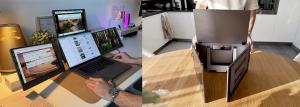 AURA DISPLAYS Introduces First-Ever Single-USB Triple Laptop Monitor