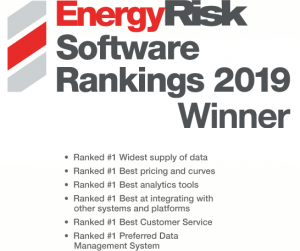 Voted by Peers ZE ranked one in Data Management Firms with EnergyRisk Software Ranking