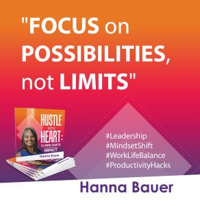 Quote 1 from Hanna Bauer's book Hustle with HEART