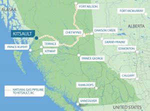 Image of Kitsault Energy Pipeline Route