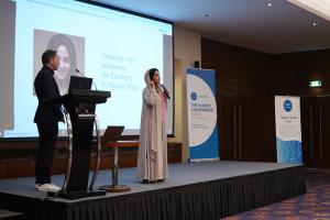 CEO Nordic Laboratories Chris Moore with H.E Dr. Maryam Matar MD, PhD