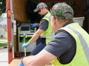 Sewer crew using Insight Vision equipment