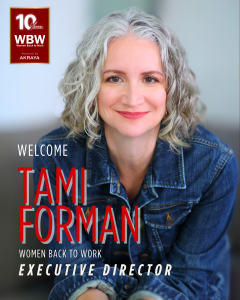 Portrait of Tami Forman, Women Back to Work Executive Director.