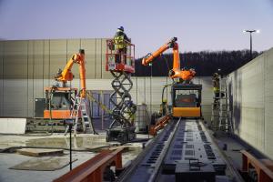 RIC Robots 3D printing a Walmart extension in Alabama