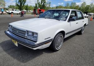 1984 White Chevrolet Celebrity Four-Door Sedan