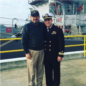 a photo of two men in military attire.