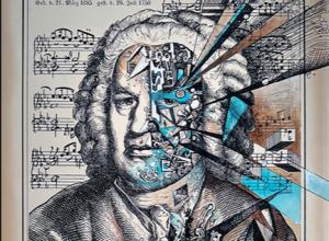 Verdi, Music of the Spheres (mixed media on paper, by Artem Mirolevich) (Photo Credit: Artem Mirolevich)