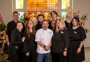 Vibrant Occasions Catering team celebrates being named a finalist in AY Magazine's "Best of Catering" and "Best Place to Work" categories for 2025.