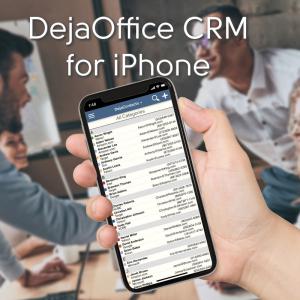 DejaOffice CRM for iPhone with Outlook Sync using CompanionLink