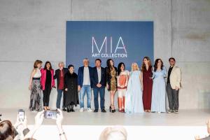 Group photo on stage HERLAND Opening in Dubai