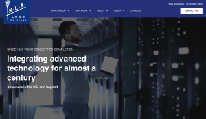 a screenshot of the homepage of the new KLA website