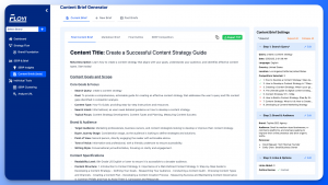Floyi Content Brief Dashboard