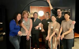 Group of people who made rings at our studio