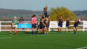 Picture of PAC Misfits contest a lineout on their tour to England & Wales with Irish Rugby Tours