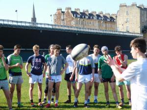 PAC Misfits at a training session in Bath England on their tour to England & Wales. The tour was organised by Irish Rugby Tours.