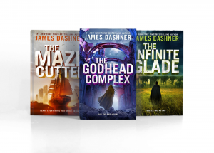 Image shows the Maze Cutter trilogy book covers by MYT #1 Best seller James Dashner