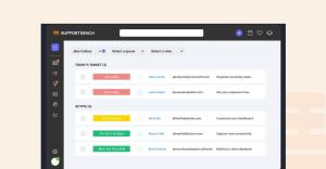 Screenshot of Supportbench’s customer support dashboard showing AI-assisted ticket prioritization and resolution features.