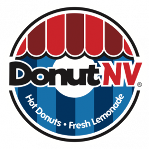 DonutNV hot mini donut franchise logo