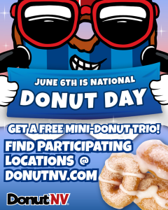 DonutNV partners with local hot mini donut mobile franchisees across the country for national donut day on June 6, 2025