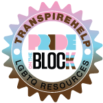Transpire Help and Pride on the Block LGBTQ resources logo
