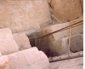 Original entrance to Great Pyramid that was concealed